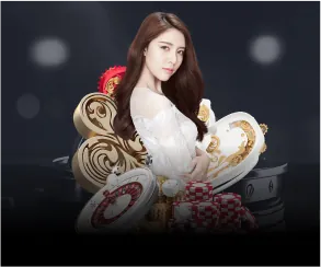 Bàn chơi Baccarat với các lá bài và chip cược
